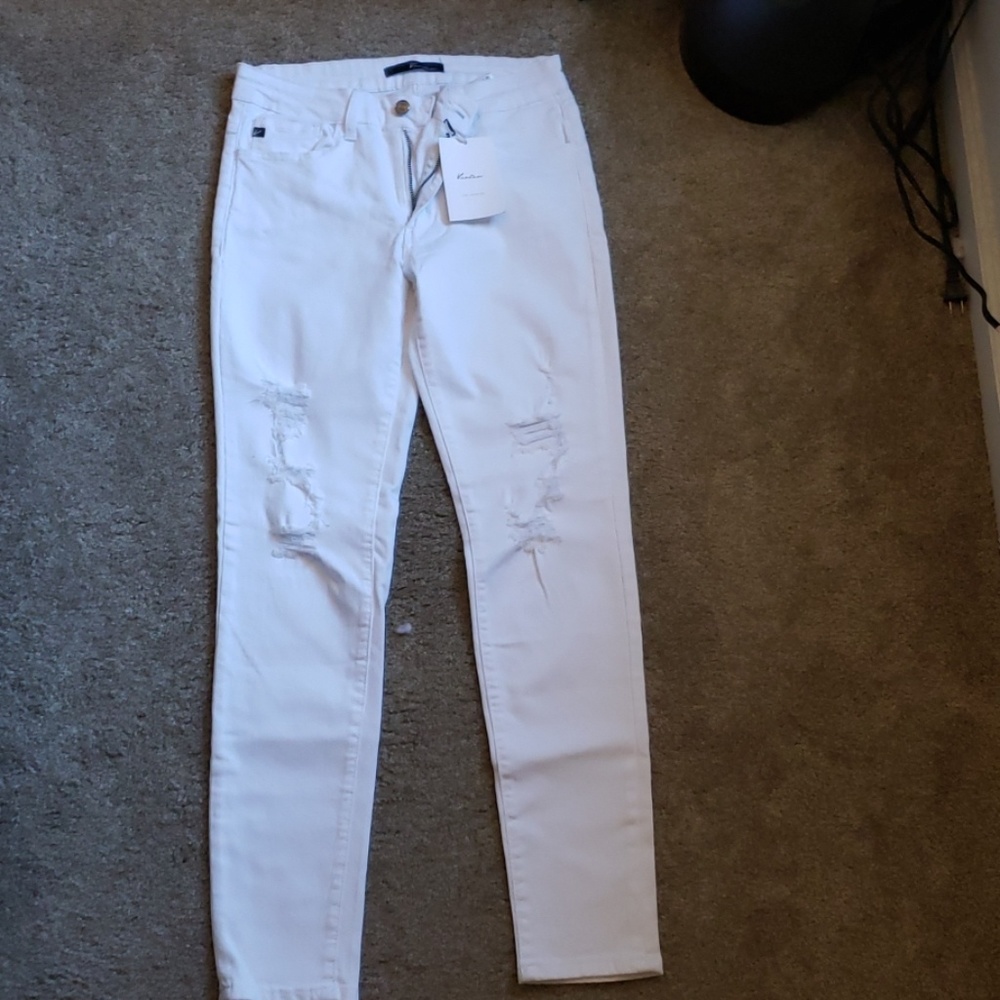 White skinny KanCan jeans